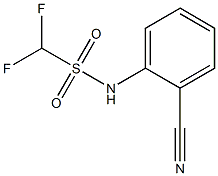 N-(2-cyanophenyl)difluoromethanesulfonamide 구조식 이미지