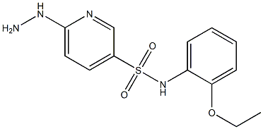 N-(2-ethoxyphenyl)-6-hydrazinylpyridine-3-sulfonamide 구조식 이미지