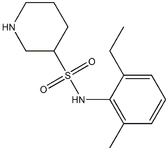 N-(2-ethyl-6-methylphenyl)piperidine-3-sulfonamide Structure