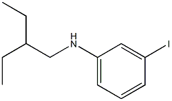 N-(2-ethylbutyl)-3-iodoaniline 구조식 이미지