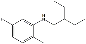N-(2-ethylbutyl)-5-fluoro-2-methylaniline 구조식 이미지