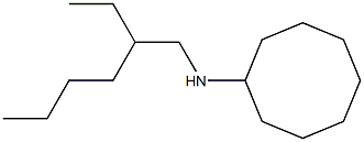 N-(2-ethylhexyl)cyclooctanamine Structure