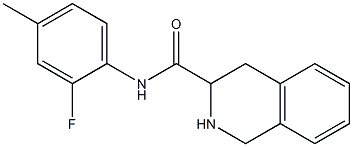 N-(2-fluoro-4-methylphenyl)-1,2,3,4-tetrahydroisoquinoline-3-carboxamide Structure