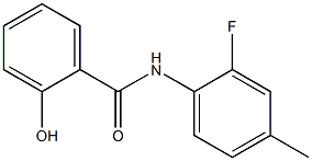N-(2-fluoro-4-methylphenyl)-2-hydroxybenzamide 구조식 이미지