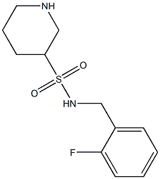 N-(2-fluorobenzyl)piperidine-3-sulfonamide 구조식 이미지