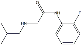 N-(2-fluorophenyl)-2-[(2-methylpropyl)amino]acetamide 구조식 이미지