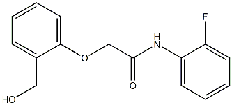 N-(2-fluorophenyl)-2-[2-(hydroxymethyl)phenoxy]acetamide 구조식 이미지