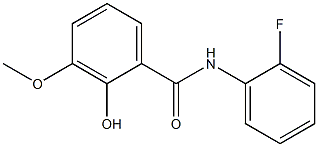 N-(2-fluorophenyl)-2-hydroxy-3-methoxybenzamide 구조식 이미지