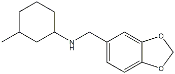 N-(2H-1,3-benzodioxol-5-ylmethyl)-3-methylcyclohexan-1-amine Structure
