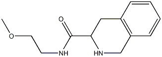 N-(2-methoxyethyl)-1,2,3,4-tetrahydroisoquinoline-3-carboxamide 구조식 이미지