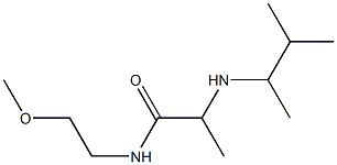 N-(2-methoxyethyl)-2-[(3-methylbutan-2-yl)amino]propanamide 구조식 이미지