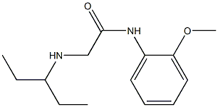 N-(2-methoxyphenyl)-2-(pentan-3-ylamino)acetamide Structure