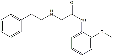 N-(2-methoxyphenyl)-2-[(2-phenylethyl)amino]acetamide Structure