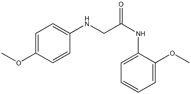 N-(2-methoxyphenyl)-2-[(4-methoxyphenyl)amino]acetamide 구조식 이미지