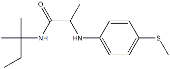 N-(2-methylbutan-2-yl)-2-{[4-(methylsulfanyl)phenyl]amino}propanamide 구조식 이미지