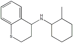 N-(2-methylcyclohexyl)-3,4-dihydro-2H-1-benzothiopyran-4-amine 구조식 이미지