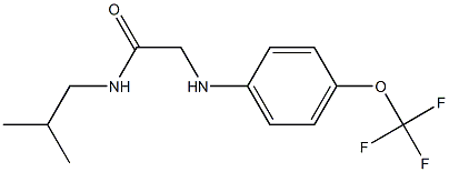 N-(2-methylpropyl)-2-{[4-(trifluoromethoxy)phenyl]amino}acetamide Structure