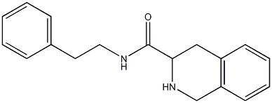 N-(2-phenylethyl)-1,2,3,4-tetrahydroisoquinoline-3-carboxamide 구조식 이미지