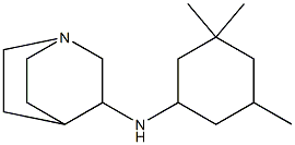 N-(3,3,5-trimethylcyclohexyl)-1-azabicyclo[2.2.2]octan-3-amine Structure