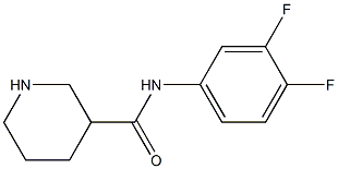 N-(3,4-difluorophenyl)piperidine-3-carboxamide 구조식 이미지