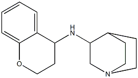 N-(3,4-dihydro-2H-1-benzopyran-4-yl)-1-azabicyclo[2.2.2]octan-3-amine 구조식 이미지