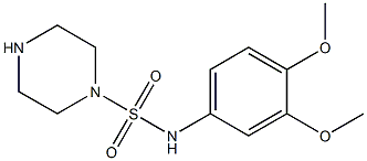 N-(3,4-dimethoxyphenyl)piperazine-1-sulfonamide 구조식 이미지