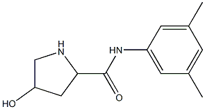 N-(3,5-dimethylphenyl)-4-hydroxypyrrolidine-2-carboxamide 구조식 이미지