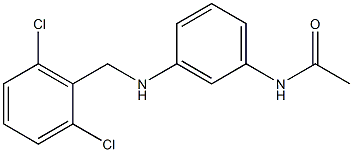 N-(3-{[(2,6-dichlorophenyl)methyl]amino}phenyl)acetamide 구조식 이미지