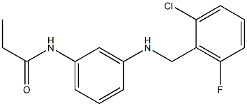 N-(3-{[(2-chloro-6-fluorophenyl)methyl]amino}phenyl)propanamide Structure