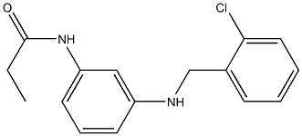 N-(3-{[(2-chlorophenyl)methyl]amino}phenyl)propanamide 구조식 이미지