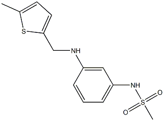 N-(3-{[(5-methylthiophen-2-yl)methyl]amino}phenyl)methanesulfonamide 구조식 이미지