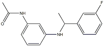 N-(3-{[1-(3-fluorophenyl)ethyl]amino}phenyl)acetamide 구조식 이미지