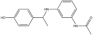 N-(3-{[1-(4-hydroxyphenyl)ethyl]amino}phenyl)acetamide Structure