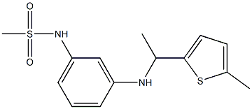 N-(3-{[1-(5-methylthiophen-2-yl)ethyl]amino}phenyl)methanesulfonamide 구조식 이미지