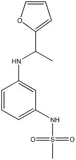 N-(3-{[1-(furan-2-yl)ethyl]amino}phenyl)methanesulfonamide 구조식 이미지