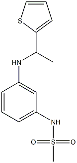 N-(3-{[1-(thiophen-2-yl)ethyl]amino}phenyl)methanesulfonamide 구조식 이미지