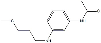 N-(3-{[3-(methylsulfanyl)propyl]amino}phenyl)acetamide 구조식 이미지