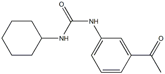 N-(3-acetylphenyl)-N'-cyclohexylurea Structure