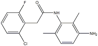 N-(3-amino-2,6-dimethylphenyl)-2-(2-chloro-6-fluorophenyl)acetamide Structure