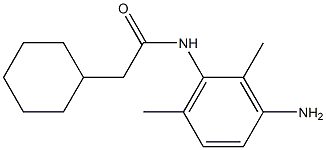 N-(3-amino-2,6-dimethylphenyl)-2-cyclohexylacetamide 구조식 이미지
