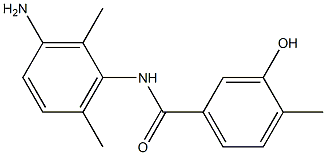 N-(3-amino-2,6-dimethylphenyl)-3-hydroxy-4-methylbenzamide 구조식 이미지