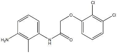 N-(3-amino-2-methylphenyl)-2-(2,3-dichlorophenoxy)acetamide 구조식 이미지