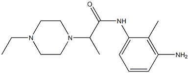 N-(3-amino-2-methylphenyl)-2-(4-ethylpiperazin-1-yl)propanamide 구조식 이미지