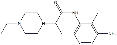 N-(3-amino-2-methylphenyl)-2-(4-ethylpiperazin-1-yl)propanamide Structure