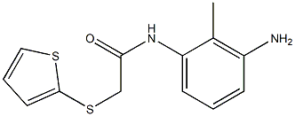 N-(3-amino-2-methylphenyl)-2-(thiophen-2-ylsulfanyl)acetamide 구조식 이미지