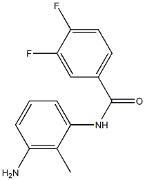 N-(3-amino-2-methylphenyl)-3,4-difluorobenzamide 구조식 이미지