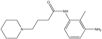 N-(3-amino-2-methylphenyl)-4-piperidin-1-ylbutanamide 구조식 이미지