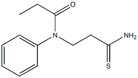 N-(3-amino-3-thioxopropyl)-N-phenylpropanamide 구조식 이미지