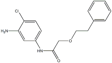 N-(3-amino-4-chlorophenyl)-2-(2-phenylethoxy)acetamide 구조식 이미지