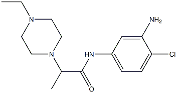 N-(3-amino-4-chlorophenyl)-2-(4-ethylpiperazin-1-yl)propanamide Structure